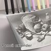 10Pcs Adjustable Pencil Extenders Ergonomic Pen Holder Pencil Handle Lengthener Writing Tool for 4-5mm Diameter Pencil