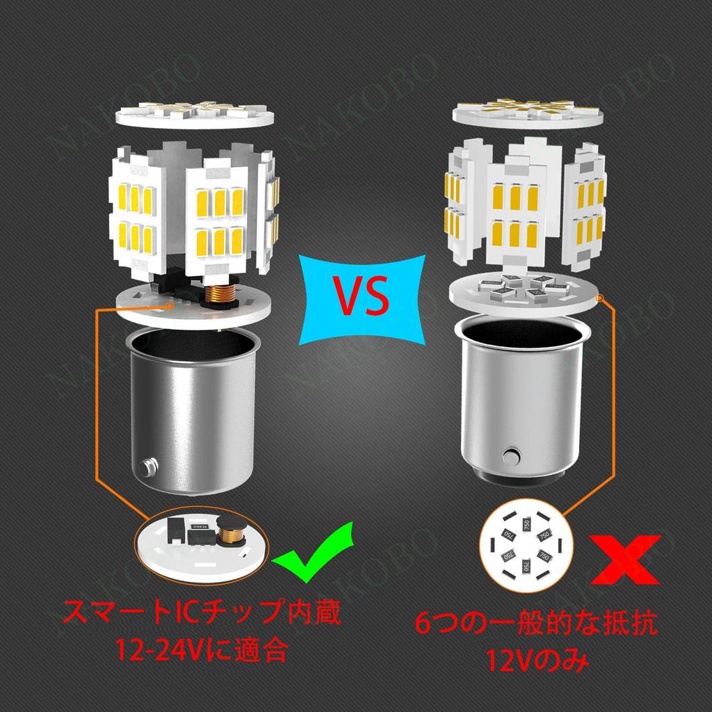 NAKOBO S25 Single 12V-24V G18 LED P21W BA15S Bulb LED