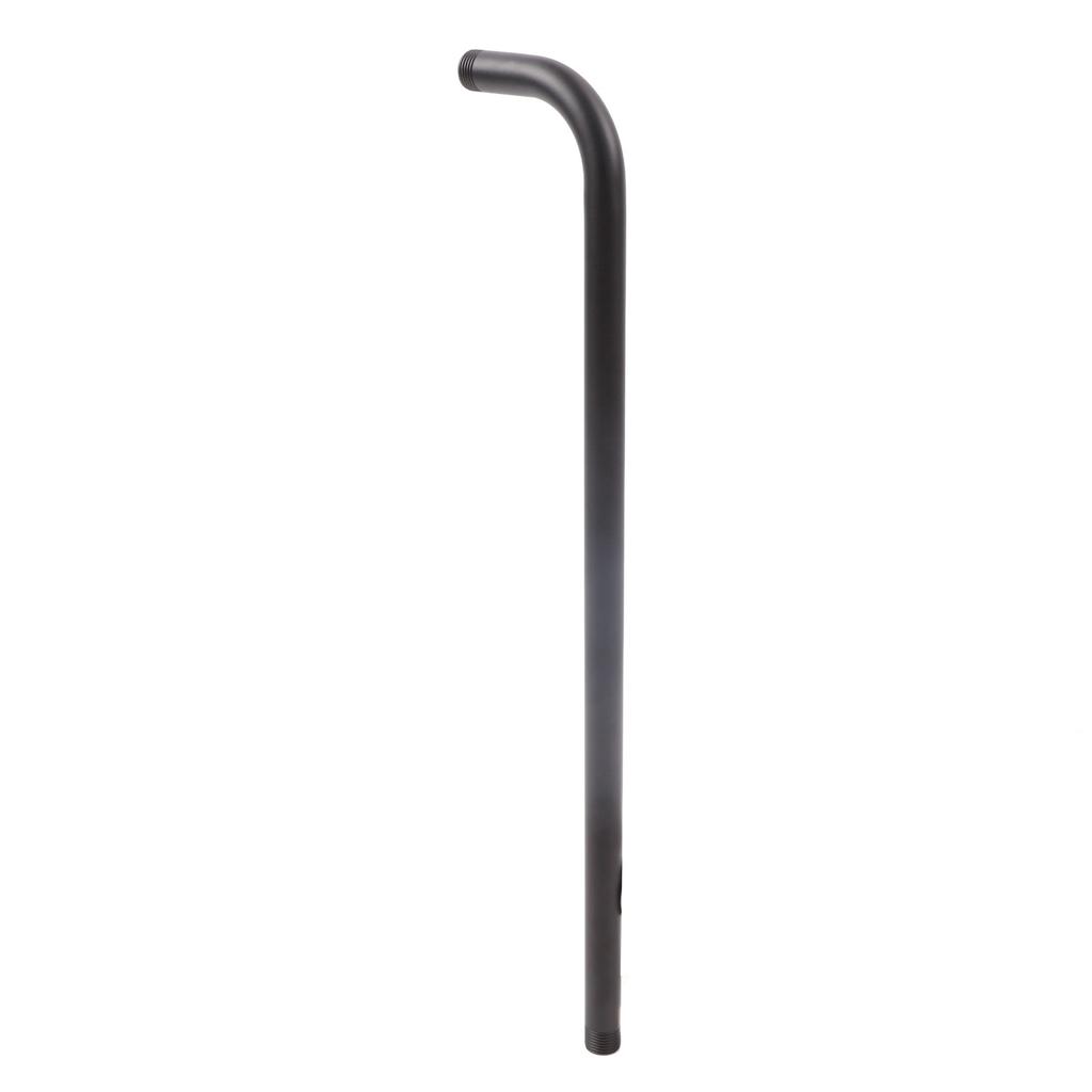 Shower Arm Stainless Steel Shower Head Extension Pipe Bathroom Shower Hardware Accessories Black 52cm