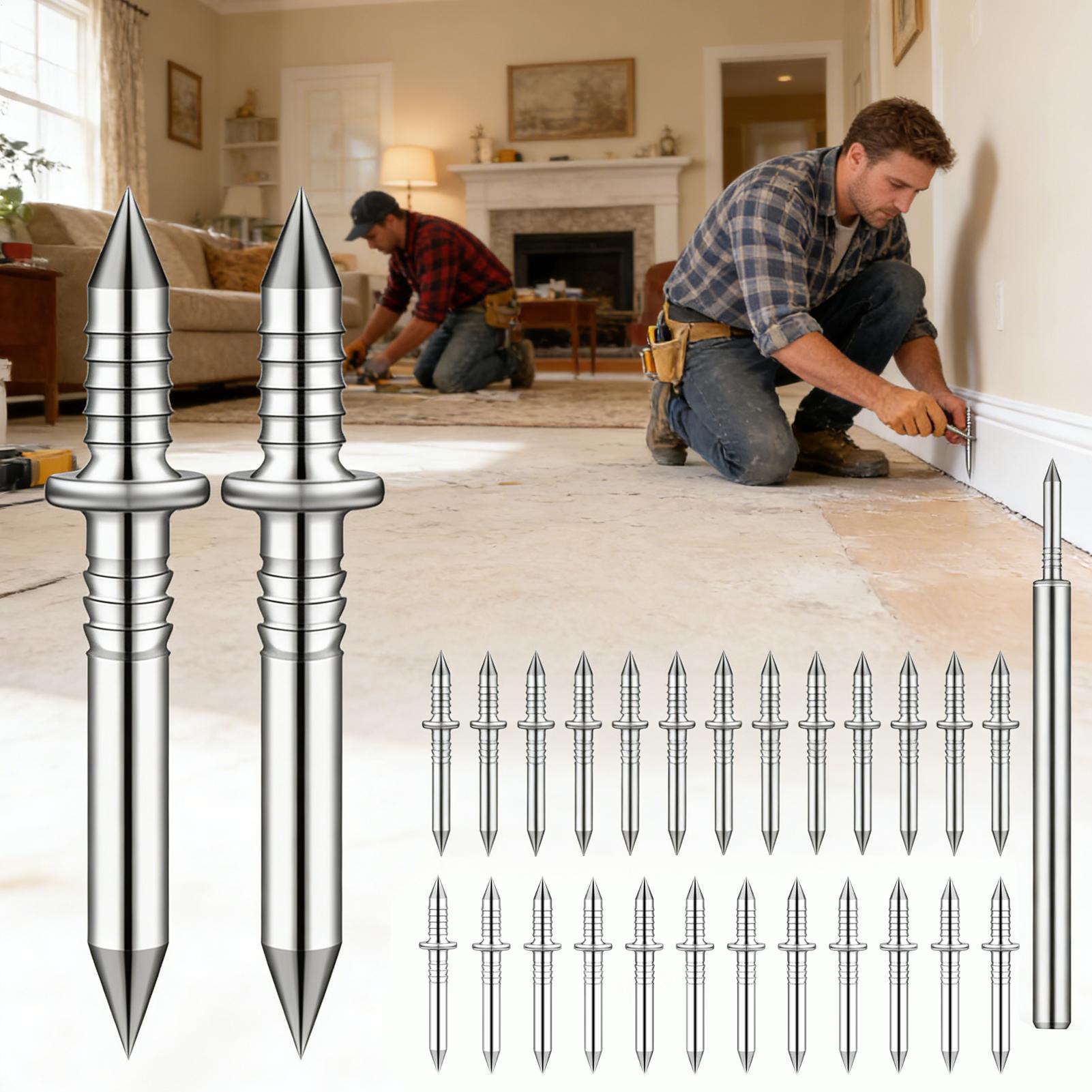 

Nails For Baseboard Trim 100-Pieces Invisible Seamless Screws Baseboard Seamless Nails With Sleeve Tool For Home Improvement China Mainland