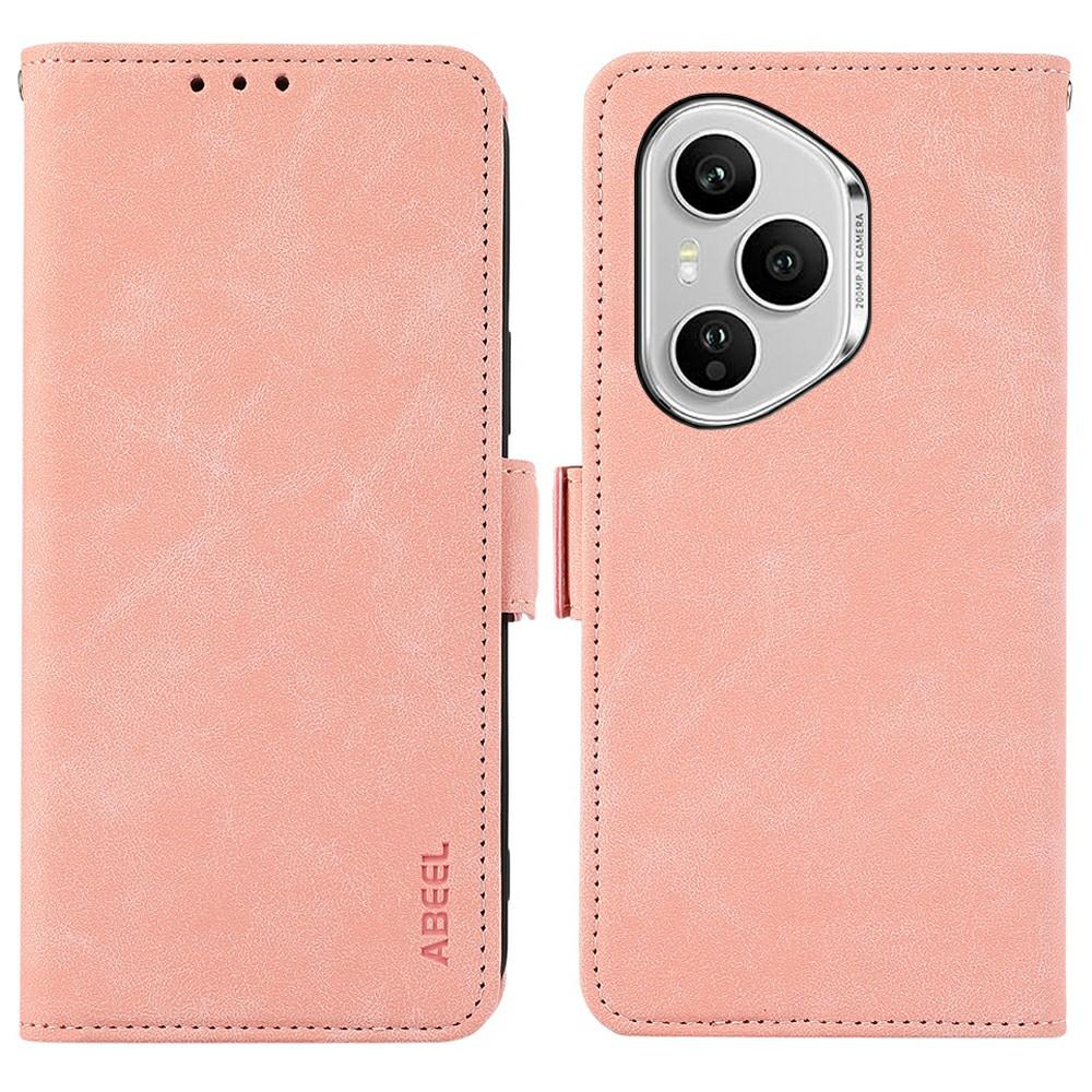 ABEEL For Honor 400 Pro 5G (Global) Case PU Leather Folio Stand View RFID Blocking Phone Cover