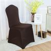 Koncoroční jednobarevný strečový potah na židli pro svatby a bankety