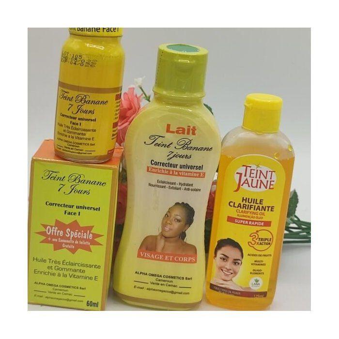 Mini Gamme Teint Jaune Parfait – Lait 250ml + Sérum Phase 1 + Huile 125ml