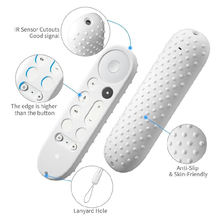 Ergonomic Silicone Remote Case For TV Streamer 4K TV 2024 Television Remotes NonSlip Protective Cover