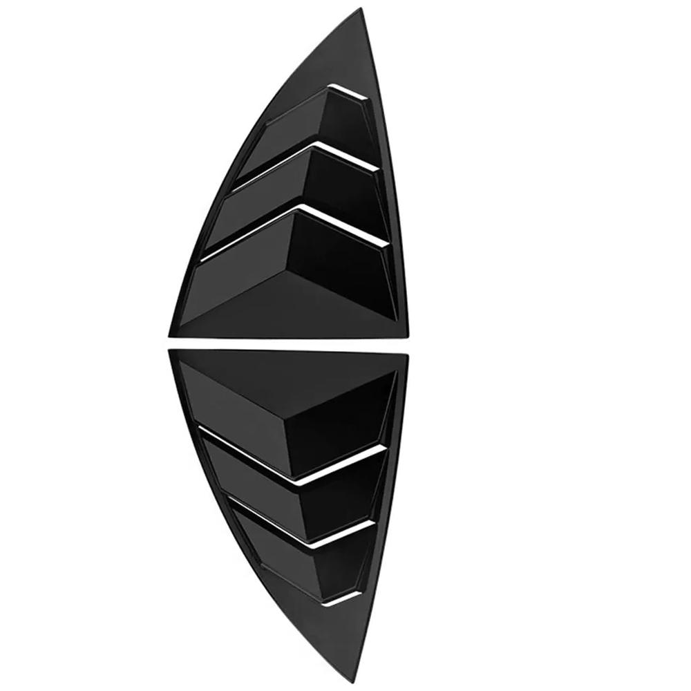

Pair Car Rear Window Shutter Cover Trim for Tesla Model Y 2019-2026 Window Shutter Cover Trim Side Triangle Louver Vent Trim