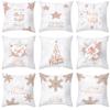 Christmas Themed Pillowcases Car Accessories Office Santa Claus Living Room Sofa Home Pillowcases