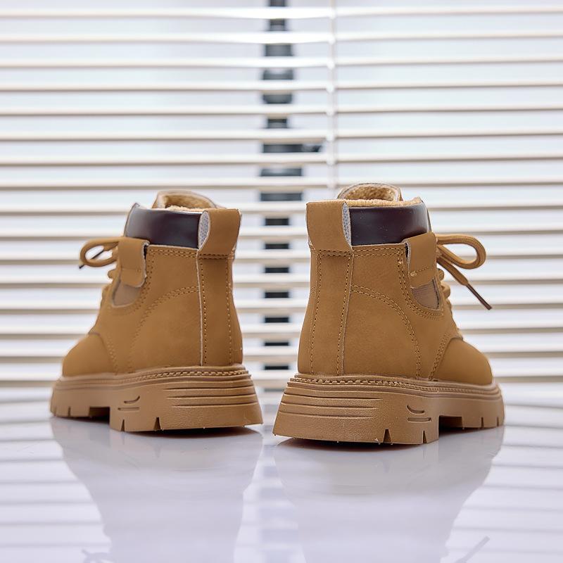 Children's Ankle Boots Autumn/winter Outdoor Kids Casual Short Boots Zipper Plush Warm Baby Toddler Cotton Boots