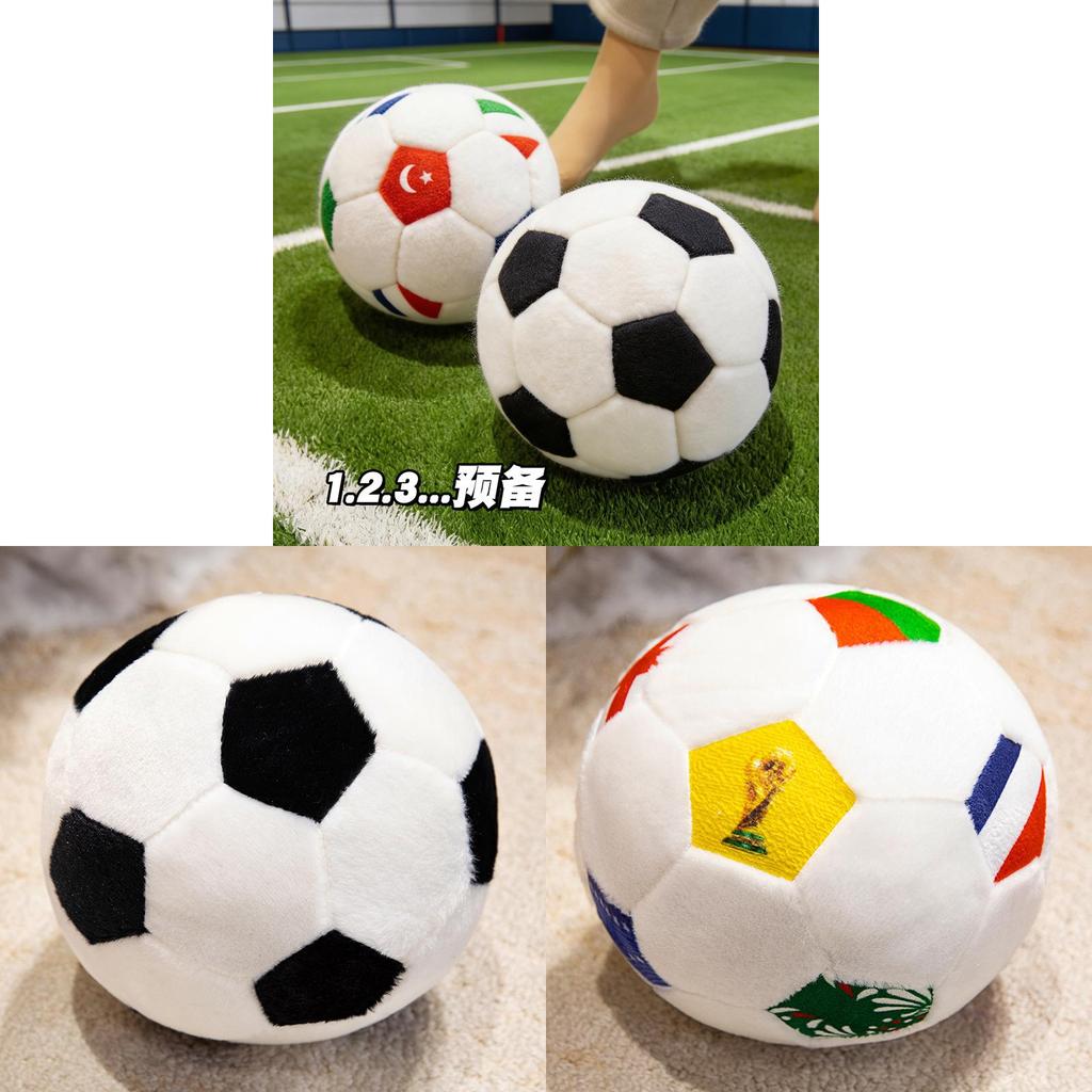 World Cup Football Plush Toy Soccer Ball Gift For Kids Family Decor