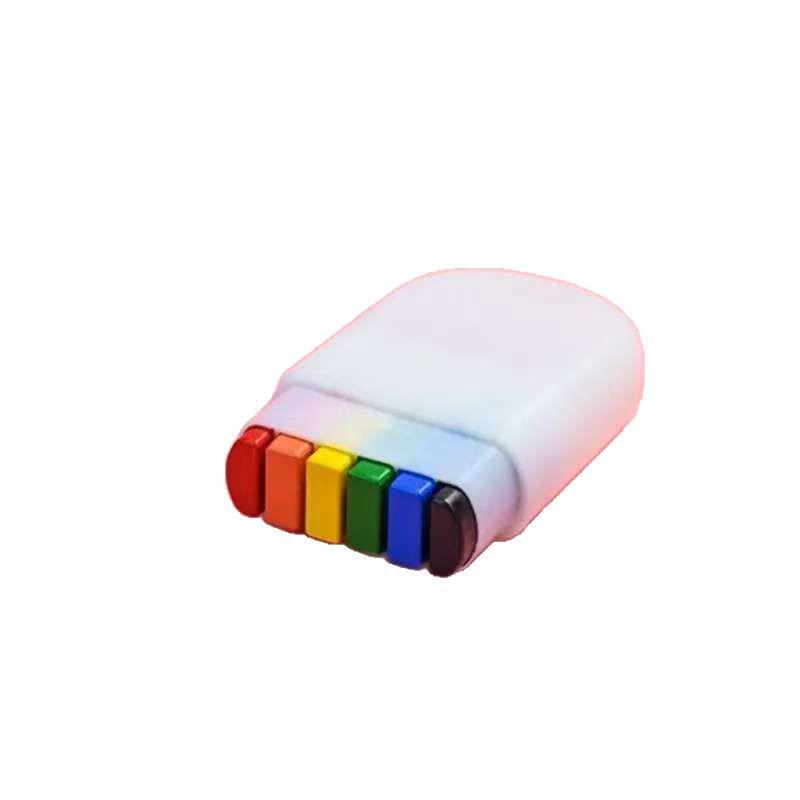 1. Juni Kindertag 6-Farben Regenbogen Gesichtsfarbe für Festivals und Partys