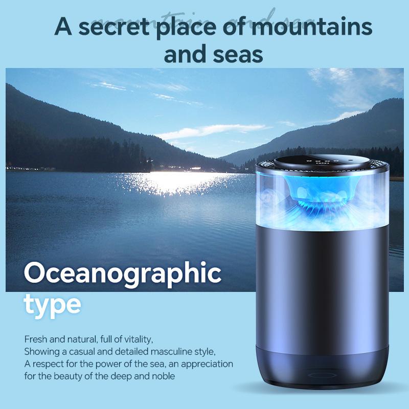 Smart Car Aroma Diffuser Cloud Mist With Sound RGB Light Auto Air Freshener Rechargeable Removing Odors Car Accessories