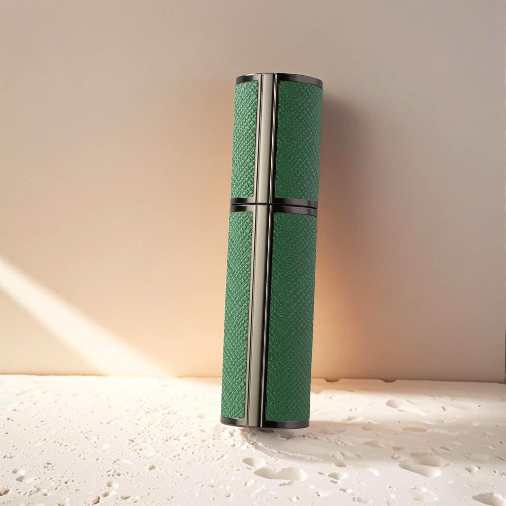 Luxury 5ml Travel Perfume Bottle with Leather Base - Leak-Proof Spray Design