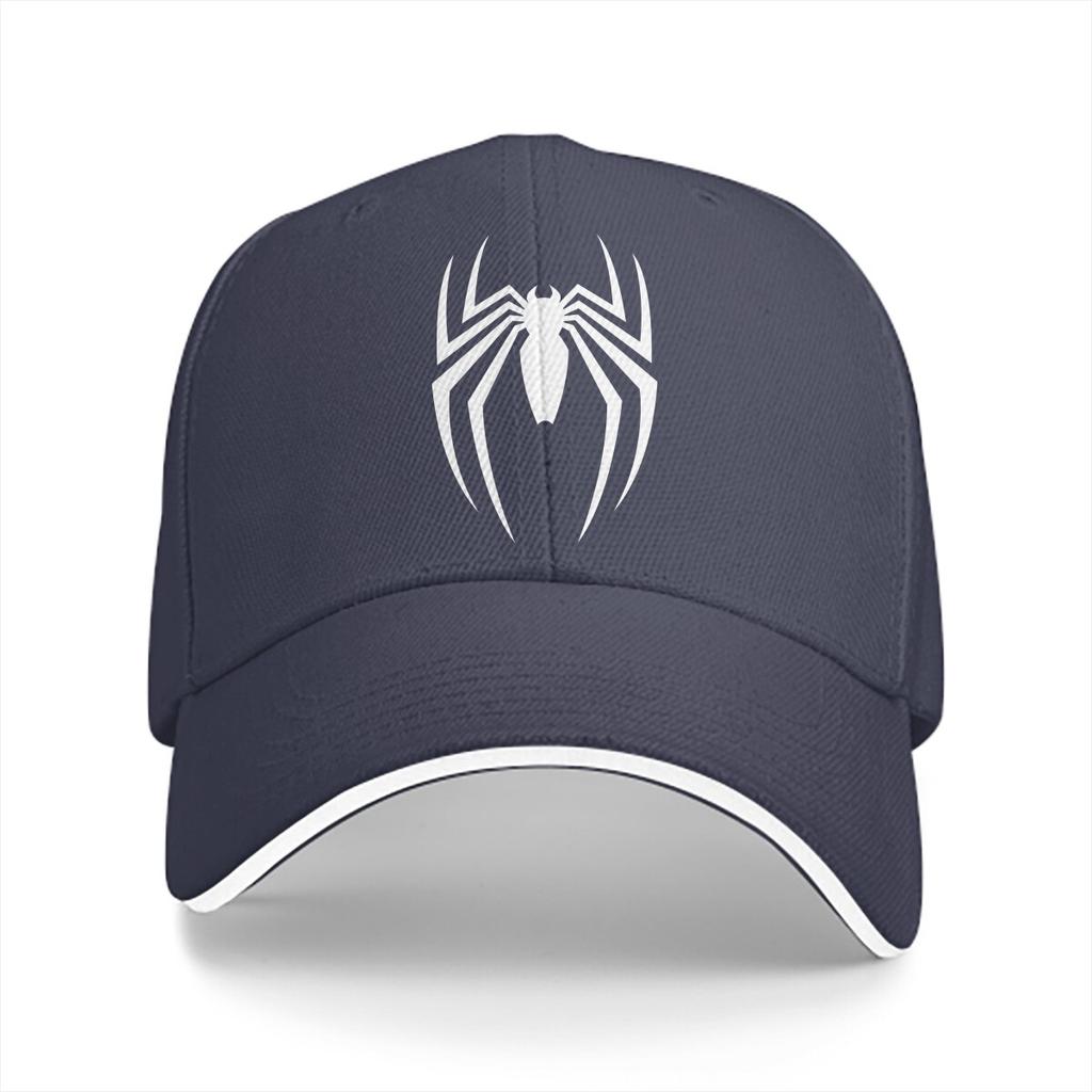 Washed Unisexs Baseball Cap White Spider Essential Trucker Snapback Caps Dad Hat Spiders Golf Hats