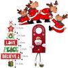 Door Hanging Add Christmas Cheer Lovely Holiday Decorations New Year Party Pendant Easy To Carry Festive Christmas Gift