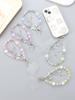 Nieuwe High-end Kristallen Ster Kralen Pols Stijl Mobiele Telefoon Hanger, Edelsteen Maan DIY Hanger, Ophangketting Met Transparante Kaart