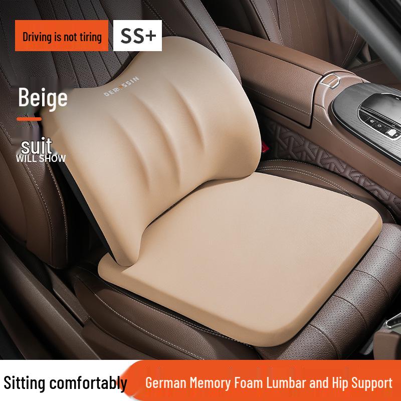 Universal Winter Car Seat Cushion with Lumbar Support - Warm, Simple & Stylish for All Seasons