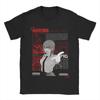 Makima Chainsaw Man Japanese Anime Poster T Shirt Summer Harajuku T Shirts Men Cotton Oversize Tees Short Sleeve Vintage Tshirt
