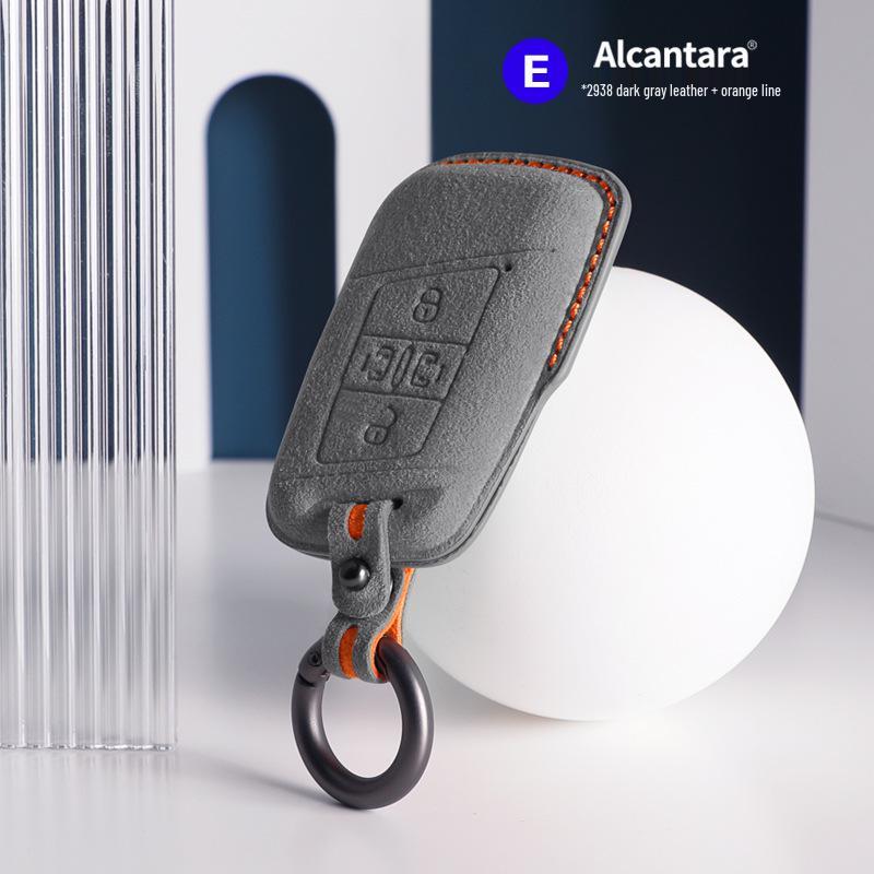 Volkswagen Car Models Three-Dimensional Alcantara Suede Key Case