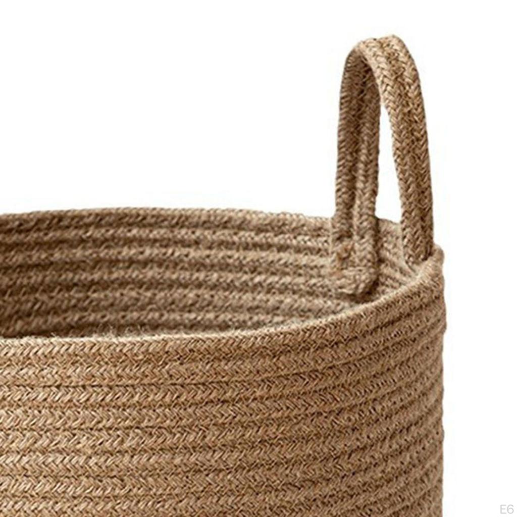 Baby Toy Hamper Woven Rope Laundry Basket Dirty Clothes for Bedroom