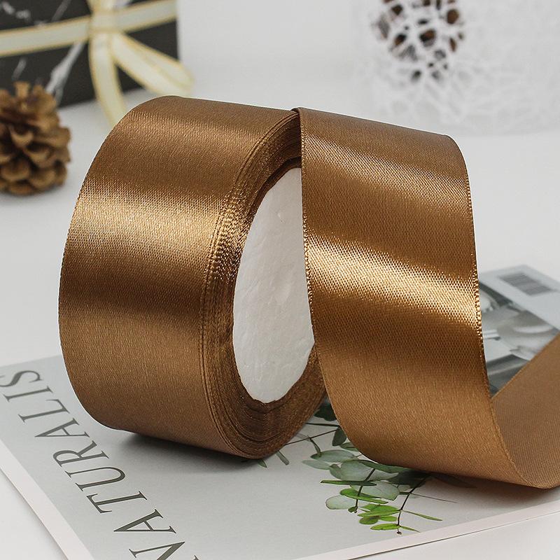 25Yards/Roll 40mm Satin Ribbons DIY Bow Handmade Gift Packing Artificial Silk Roses Crafts Supplies Sewing Accessories Material
