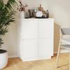 VidaXL White Buffet 60x34x75 Cm Solid Pine Wood, White, 11.7kg