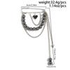 Ingemark 2026 Creative MultiFunctional Chain Tassel Brooch Women Handmade Bead Chain Pin Trouser Leg Simple Clothes Accessory