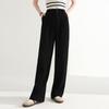 Sancai 2025 Spring High-Waist Straight-Leg Commuter Trousers