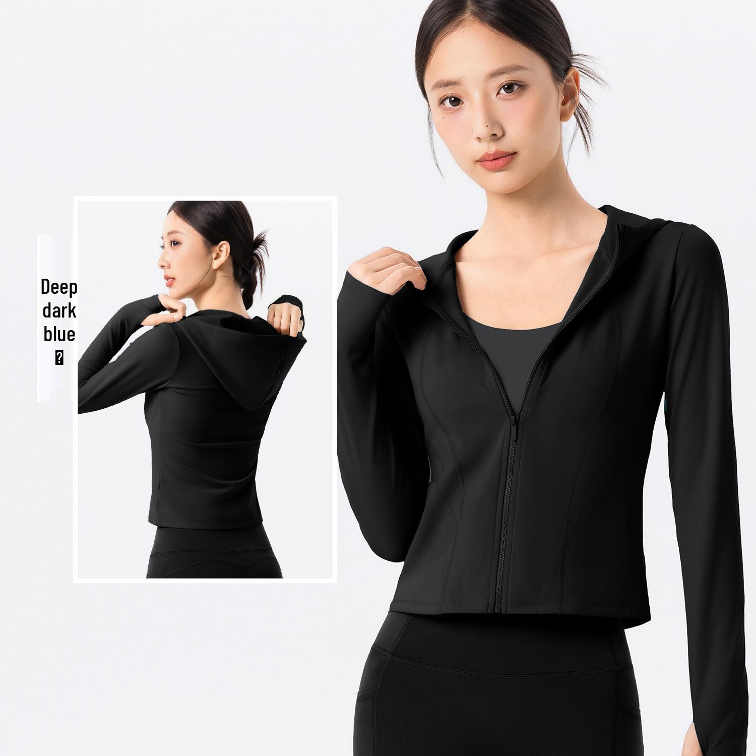 Women s Velvet Hooded Sports Jacket - Warm, Slimming Outdoor Running & Yoga Wear M