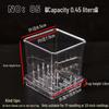 Square Transparent Plastic Flower Pot for Phalaenopsis Orchids, Breathable, Ideal for Living Room or Indoor Window Sill