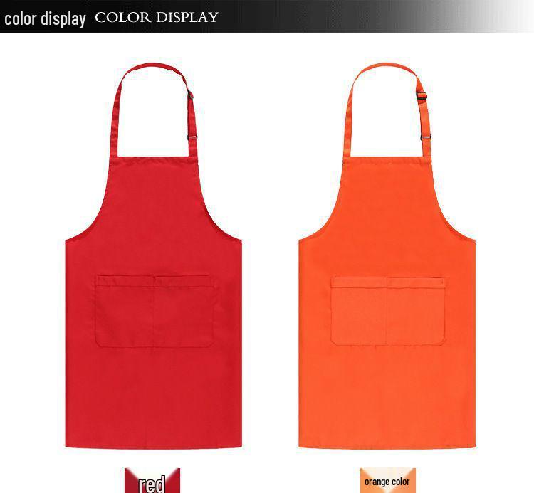 Adjustable Waterproof Apron for Kitchen, Restaurant, or BBQ with Customizable Printing