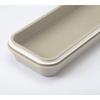 CAINZ Slim HAJIKU Lunchbox, Mikrowellen- und spülmaschinenfest, Grau,