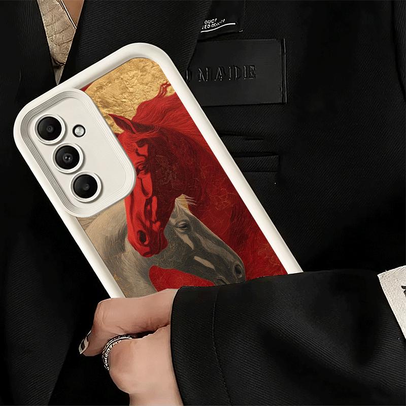 Phone Case for Samsung Galaxy A17 A16 A15 A14 A13 Horse Art Aesthetics A56 A36 A26 A55 A35 A25 A54 A34 A24 A53 A33 A23 A07 A06