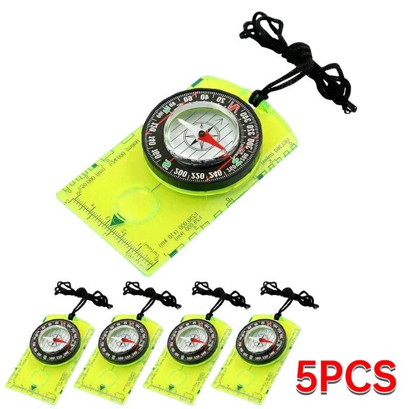 Hiking Backpack Compass Kids Compass Camping and Navigation Compass Backboard Compass for Map Reading