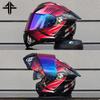 2025 Personalised Motorcycle Full Face Helmet Men Women Fashion Dual Lens Helmets Motocross Racing Modular Flip Up Casco Moto