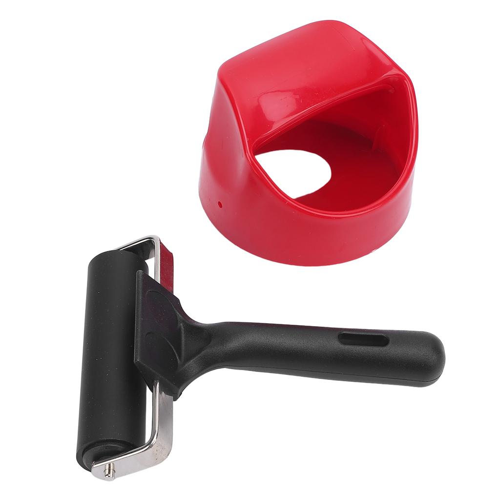 Printing Roller Metal Structure Plastic Handle Rubber Brayer Roller for Crafting Printing Inking Stamping
