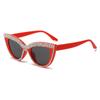 Fashion Cat Eye Punk Sunglasses for Women Men Fashion Stylish Eye Protection Hip Hop Goggles Unisex Luxury Diamond Outdoor Sun Glasses