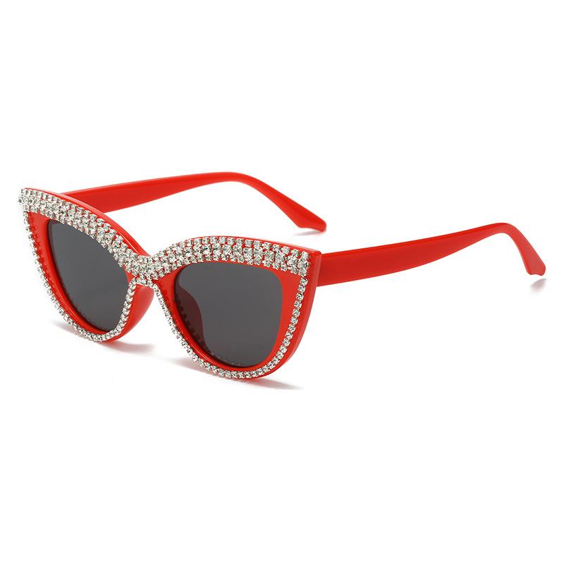 Fashion Cat Eye Punk Sunglasses for Women Men Fashion Stylish Eye Protection Hip Hop Goggles Unisex Luxury Diamond Outdoor Sun Glasses