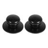2Pcs Black Kitchen Cookware Saucepan Kettle Lid Replacement Knobs Cover Holding Handles New