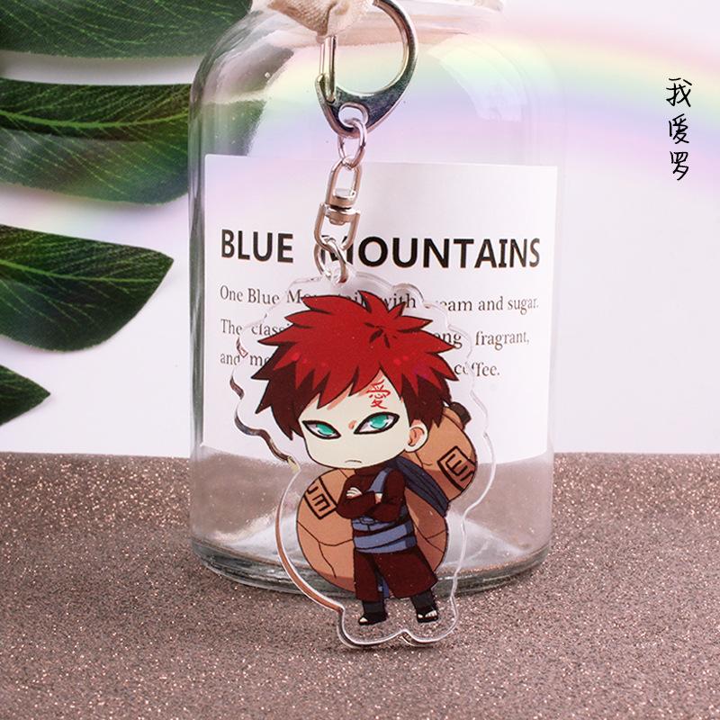 

Anime Akatsuki Keychain Uzumaki Gaara Uchiha Sasuke Senju Hashirama Pain Jiraiya Acrylic Key Chains Pendant Figure Toys Gifts