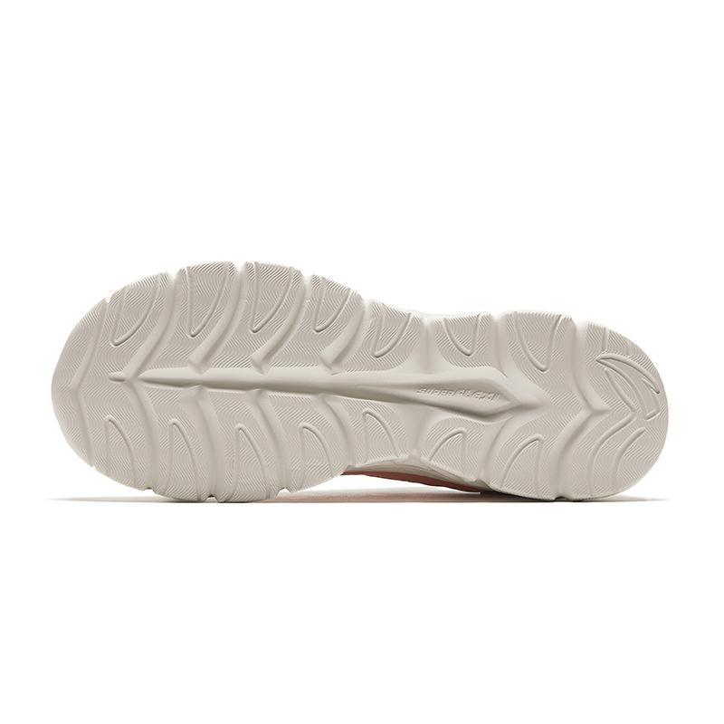 New Anta Cushioned Wear Resistant Breathable Low Top Running Shoes Women's White Pink Cyan 922355574-3
