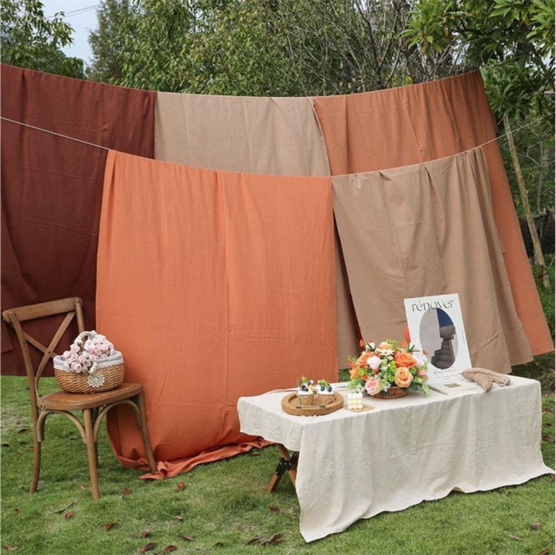 Pure Cotton Fabric Washed Imitation Cotton and Linen Fabric Chinese Style Pleated Cloth DIY Hanfu Dress Pants Material Wide135cm