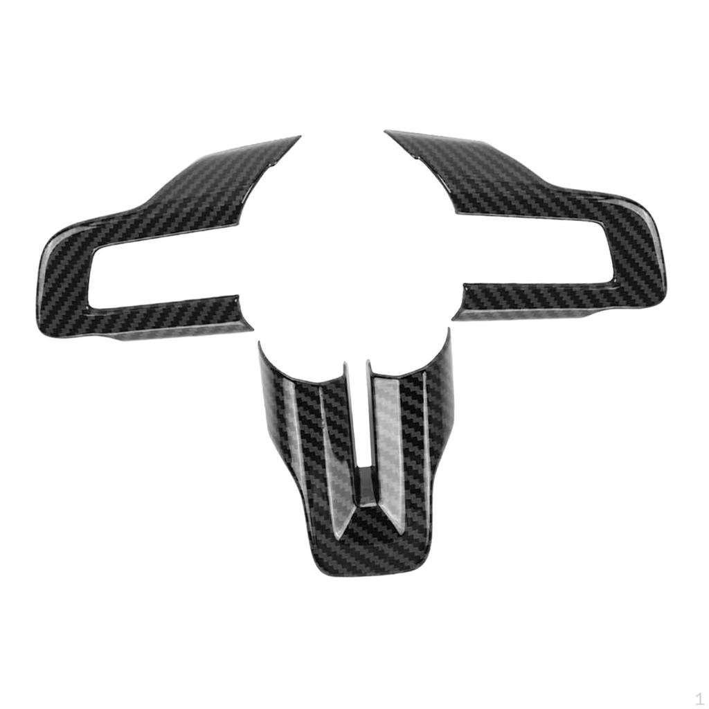 3 Pieces Steering Wheel Button Frame Cover Trim ,Accessories Car Stable Performance Direct Replaces