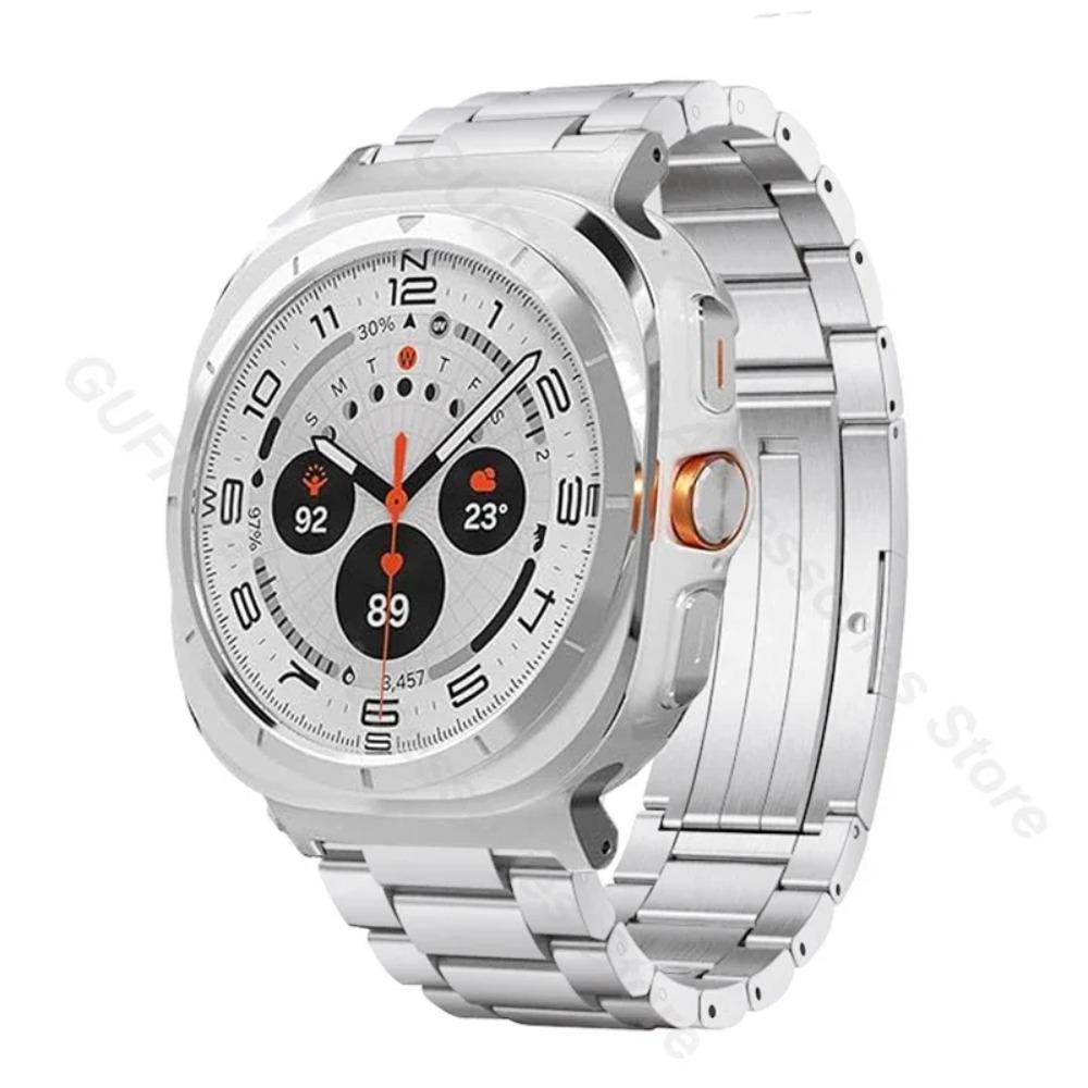 Pasek biznesowy z tytanu do zegarka Samsung Galaxy Watch Ultra 47 mm 2025, męski, luksusowy, do Samsunga GALAXY ULTRA 7 47 mm Correa