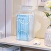 1/2pcs-Desktop Makeup Brush Storage Bucket Cup Holder with Lid Makeup Lipstick Cosmetic Storage Box Organizer Tube Transparent