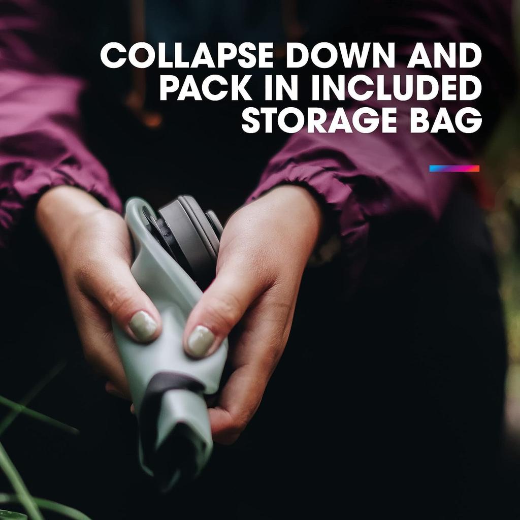 HydraPak Seeker Collapsible Water Storage BPA Free PVC Free Camp Hydration Reservoir Bag Sutro Green - (4L/140oz) - & -