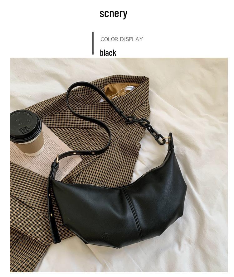 2026 Trendy Women's High-Quality Textured Crossbody Underarm Bag - Niche Design Single Shoulder Dumpling Bag