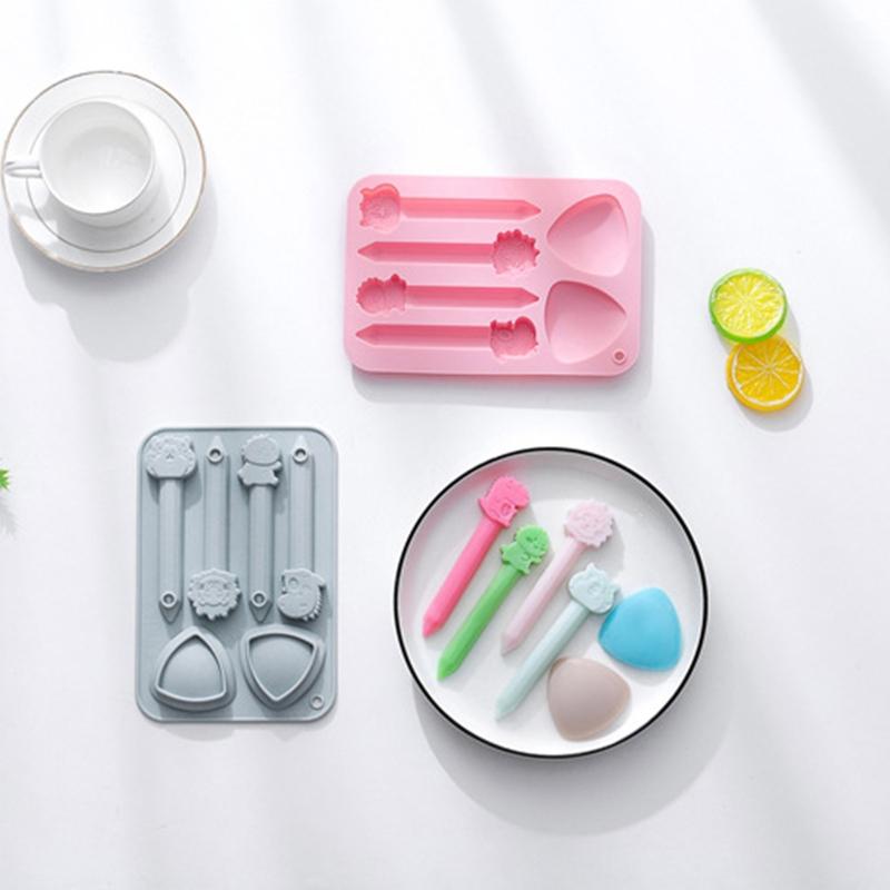 Stampo in Silicone per Pastelli da Pittura Tazza Disegno Bambino Stampo per Cupcake Cioccolato Fondant Strumenti Decorazione Torta Stampini per Pasta di Caramelle