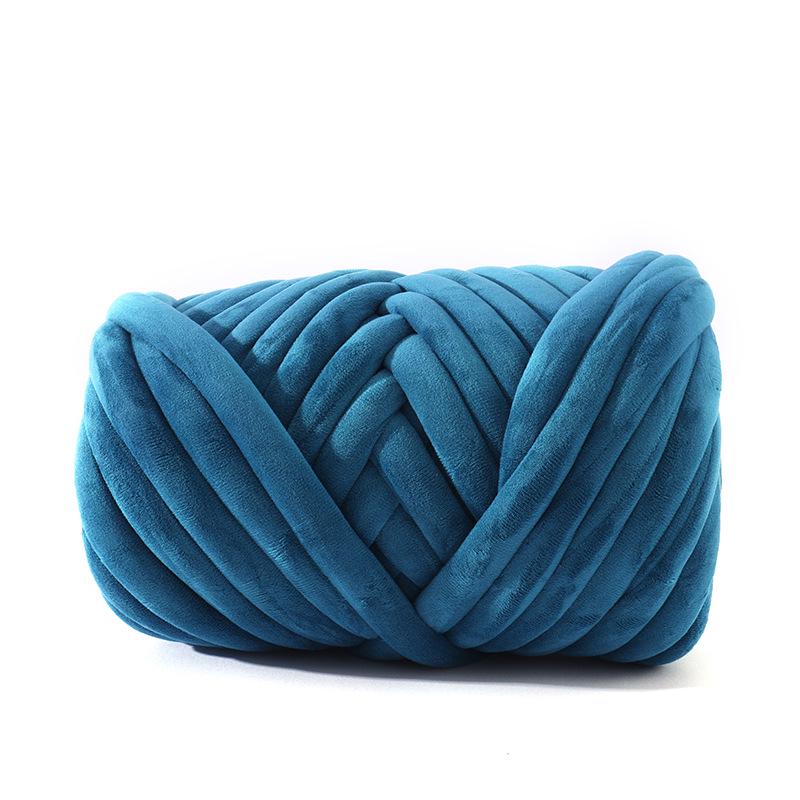 New Velvet Core-Spun Yarn for DIY: 3cm Thick Handmade Blanket, Pillow, Wool Fabric, Strip Yarn, Cat Bed.