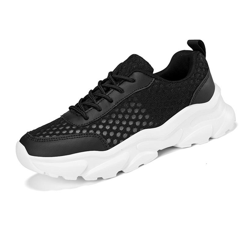 

New summer outdoor hollow mesh breathable comfortable wear-resistant couple shoes sports and leisure shoes women s shoes 36 чёрный