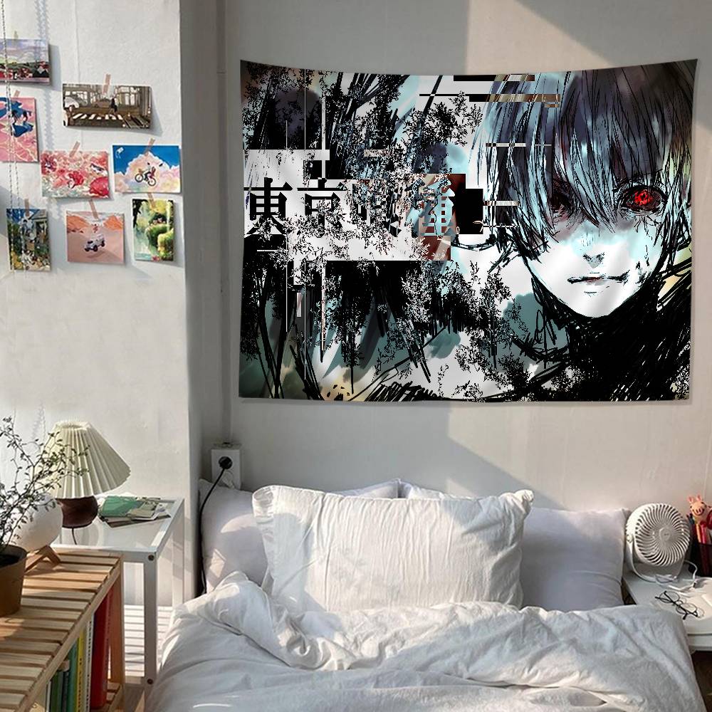 Tokyo Ghoul Anime Cartoon Tapestry Home Decoration Hippie Bohemian Decoration Divination Home Decor