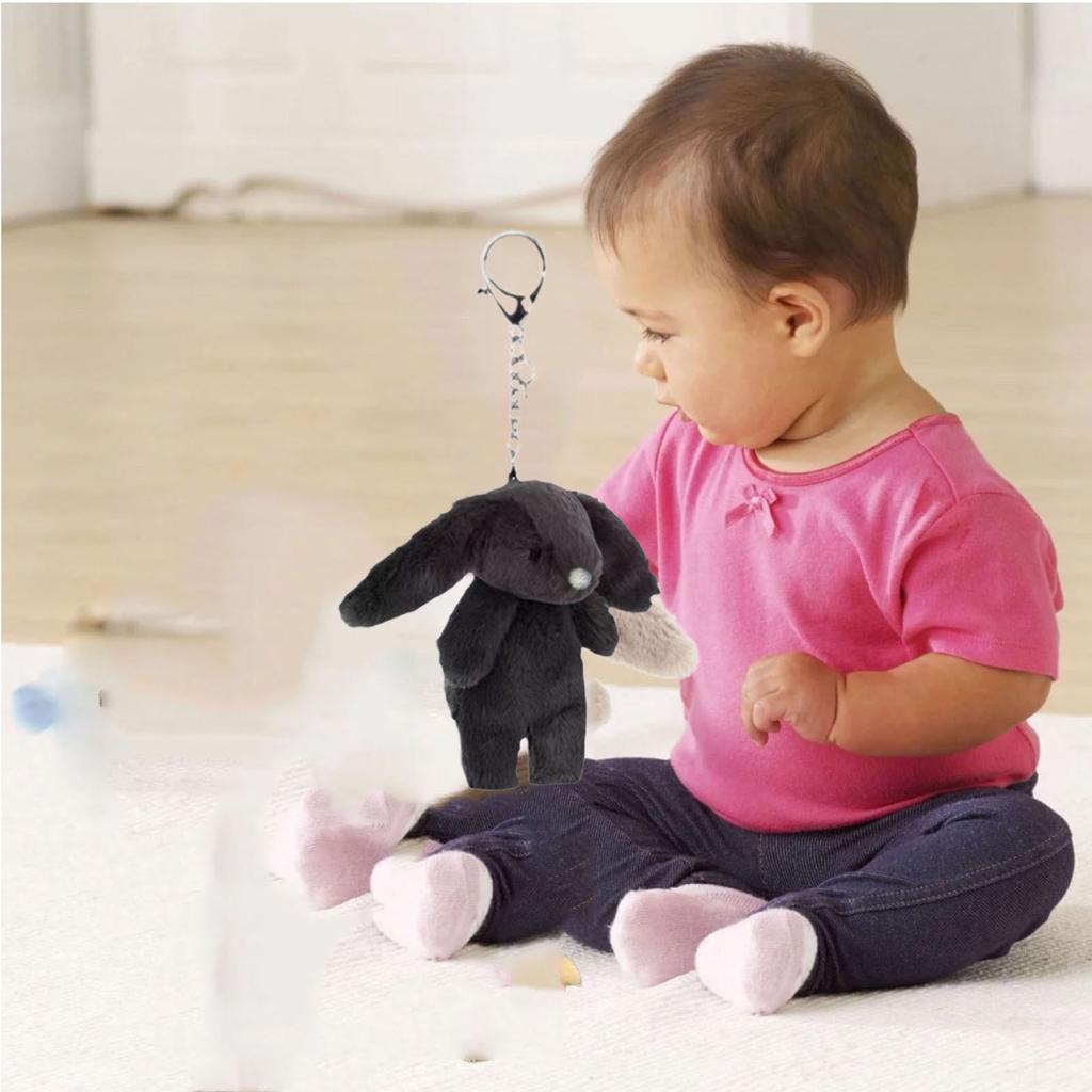 Langohr-Hase Cartoon Spielzeugpuppen für Kinder Kinder Geburtstagsgeschenk Schlüsselanhänger